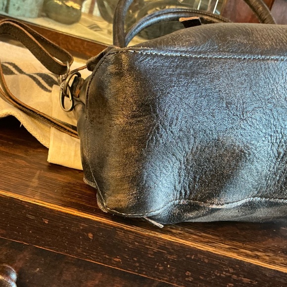 NWT Bed Stu Rockababy Satchel Shoulder Crossbody Black Hand Wash MSRP $270 - Picture 10 of 14